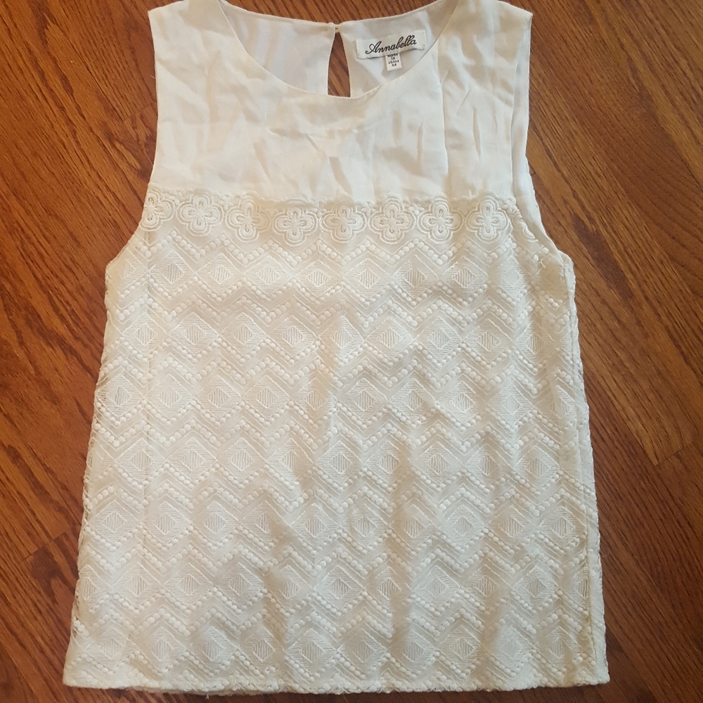 Francesca's Annabella Lace Sleeveless Blouse